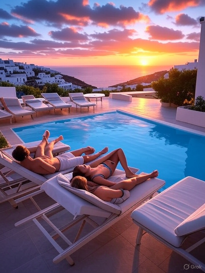Poolside tranquility